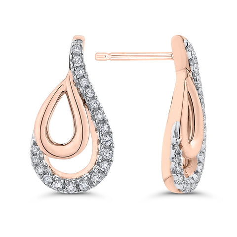 KATARINA Prong Set Diamond Pear Shape Earrings (1/6 cttw)