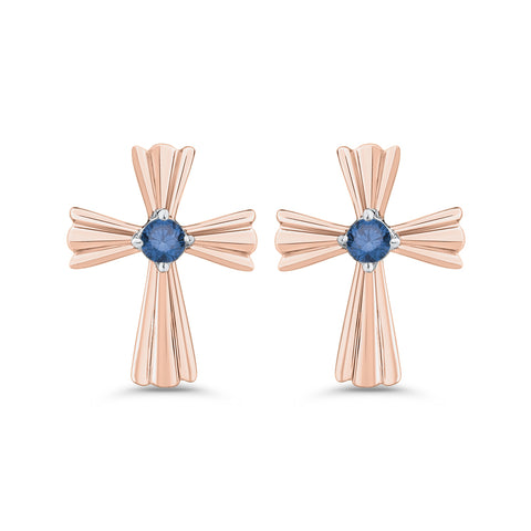 KATARINA Diamond Cross Earrings (1/10 cttw)