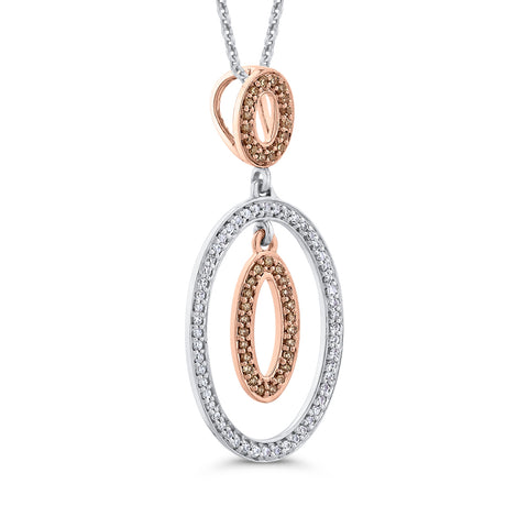 KATARINA Diamond Fashion Pendant Necklace (1/4 cttw)