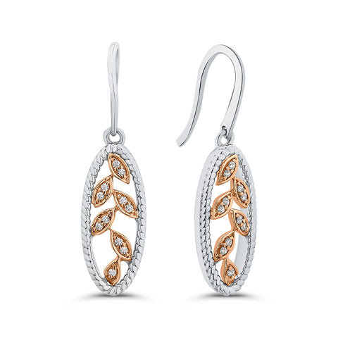 KATARINA Diamond Dangle Earrings (1/10 cttw)