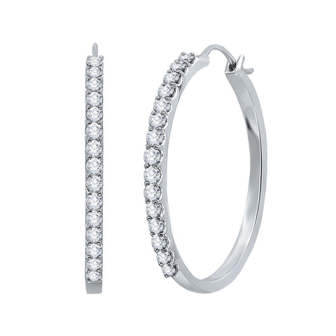 KATARINA Diamond Hoop Earrings (1/4 cttw)
