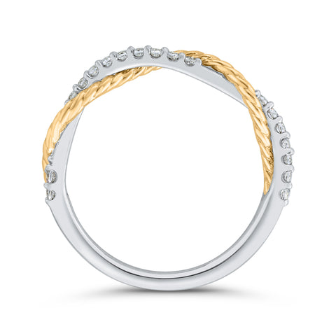 KATARINA 1/6 cttw Diamond Swirl Anniversary Ring