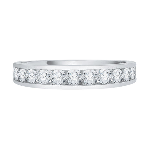 KATARINA Channel Set Diamond Wedding Band (3/4 cttw)