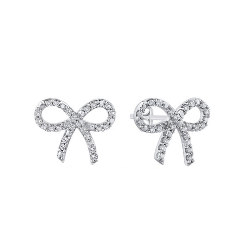 KATARINA Diamond Bow Earrings (1/3 cttw)