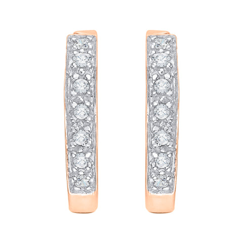 KATARINA Diamond Huggie Hoop Earrings (1/20 cttw)