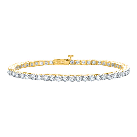 KATARINA 9 1/10 cttw Prong Set Lab Grown Diamond Tennis Bracelet in 14k Gold