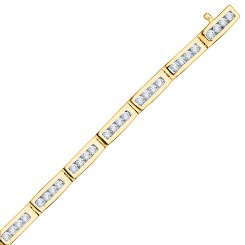 KATARINA 4 cttw Lab Grown Diamond Line Bracelet in 14K Gold