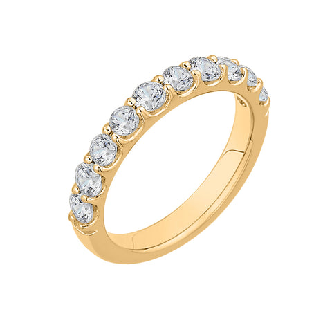 KATARINA 3/4 cttw Lab Grown Diamond Wedding Band in 14K Gold