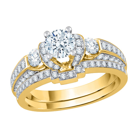 KATARINA 1 1/4 cttw Diamond Bridal Set