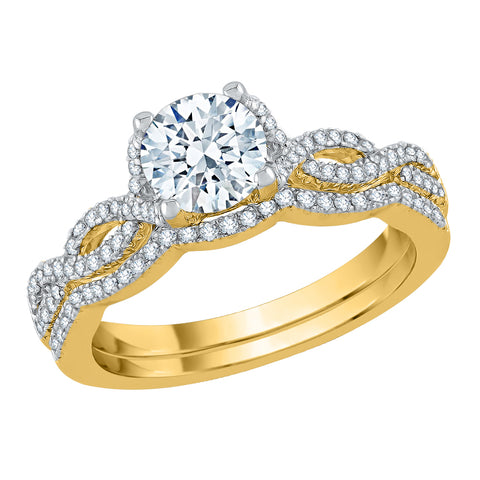 KATARINA 1 1/4 cttw Diamond Bridal Set