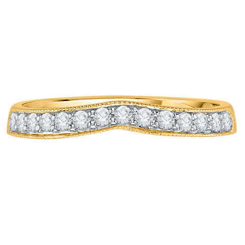 KATARINA 1/4 cttw Diamond Wedding Band