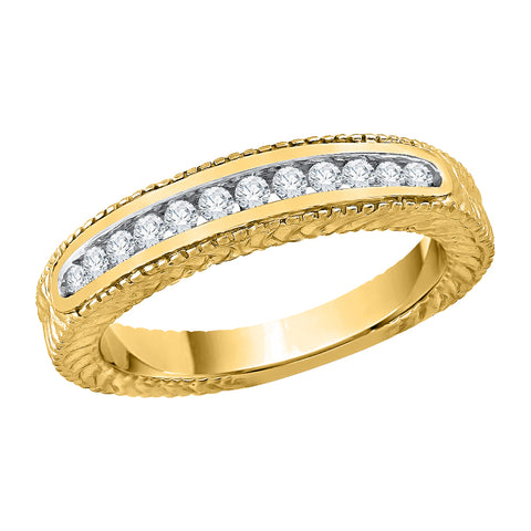 KATARINA 1/4 cttw Diamond Wedding Band