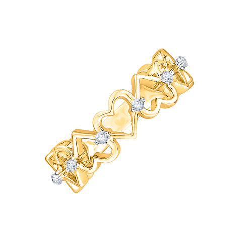 KATARINA 1/10 cttw Diamond Heart Fashion Ring