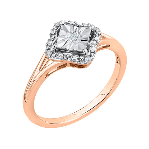 KATARINA 1/20 cttw Diamond Split Shank Fashion Ring