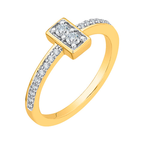KATARINA 1/4 cttw Diamond Straight Shank Fashion Ring