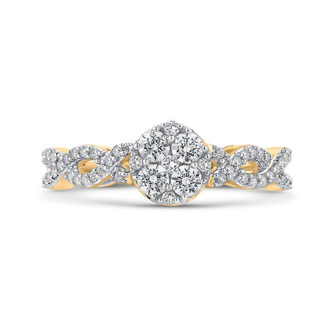 KATARINA 3/4 cttw Diamond Infinity Fashion Ring