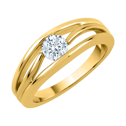 KATARINA 3/8 cttw Diamond Split Shank Bypass Promise Ring