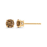 KATARINA 1/2 cttw Brown Champagne Diamond Earring Studs