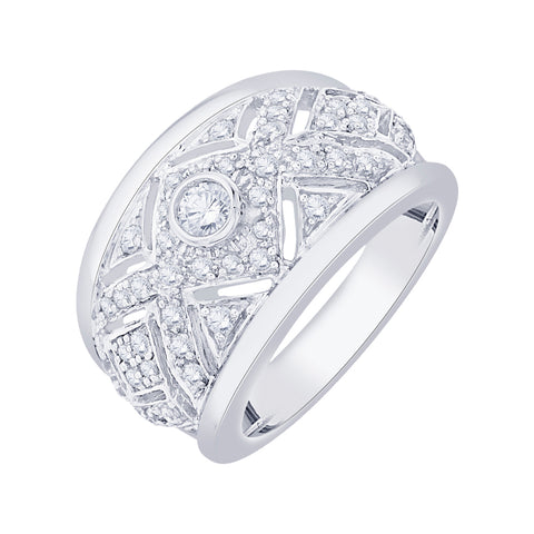 KATARINA Filigree Prong Set Diamond Fashion Ring (3/4 cttw)