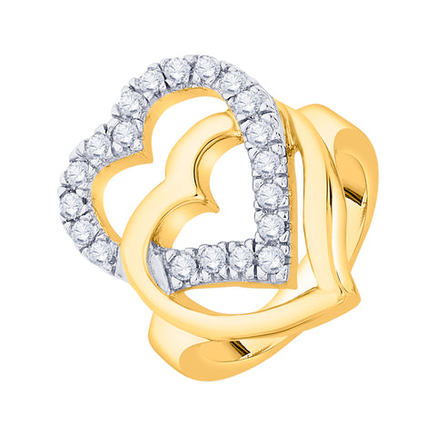 KATARINA Diamond Fashion Heart Ring (1/2 cttw)