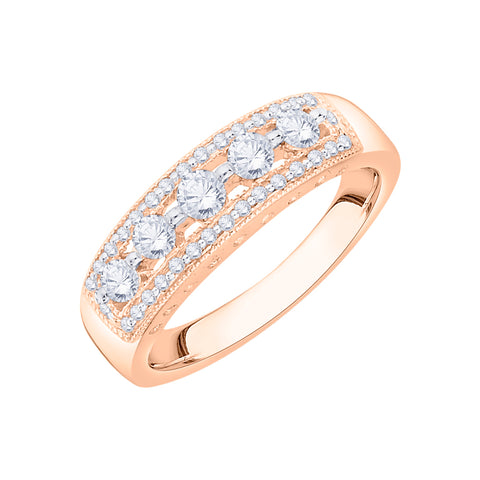 KATARINA Diamond Wedding Band (1/2 cttw)