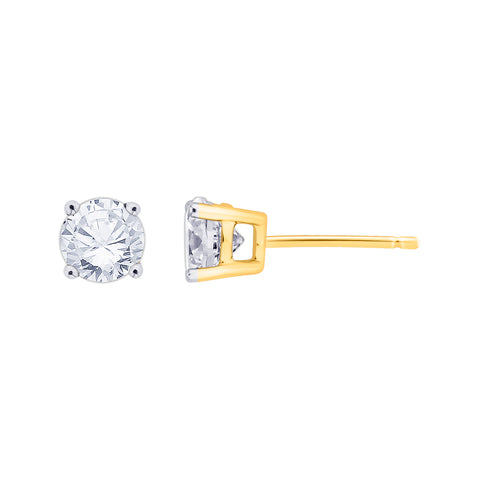 KATARINA 1/2 cttw Prong Set Diamond Stud Earrings