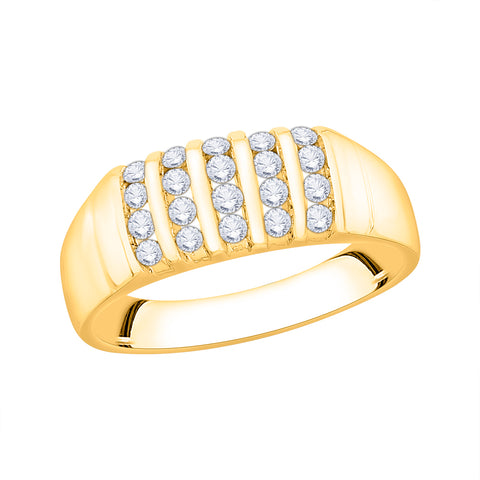 KATARINA 1/2 cttw Channel Set Diamond Men's Ring