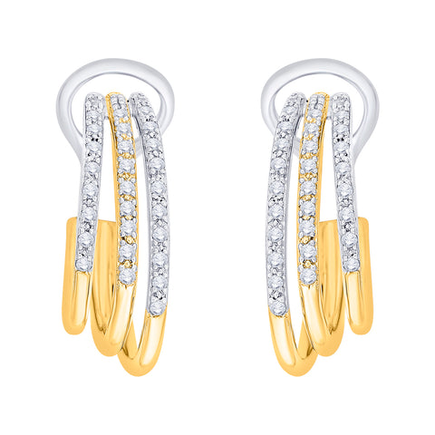 KATARINA 2/3 cttw Prong Set Diamond Hoop Earrings