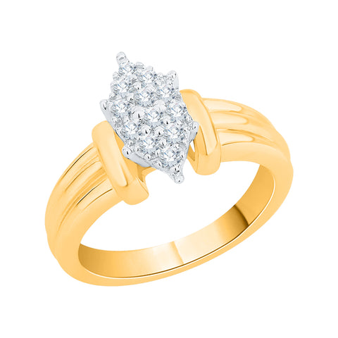KATARINA 1/4 cttw Prong Set Diamond Cluster Ring