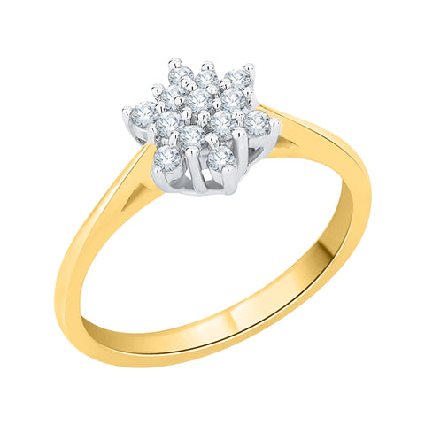 KATARINA 1/5 cttw Prong Set Diamond Cluster Ring