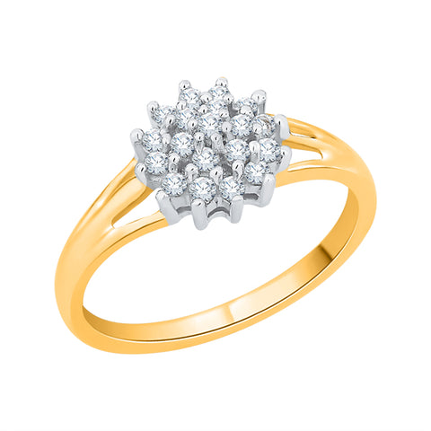 KATARINA 1/4 cttw Prong Set Diamond Cluster Ring