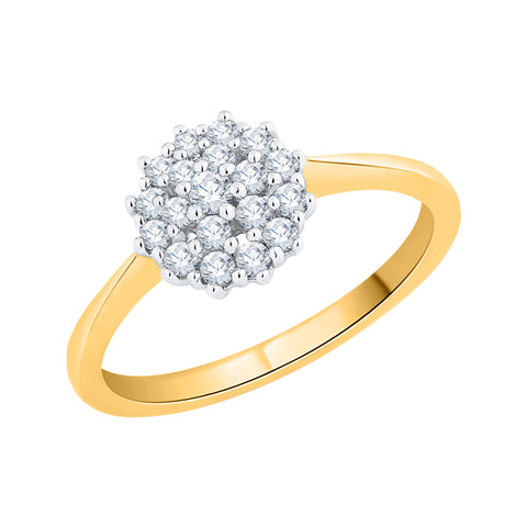 KATARINA 3/8 cttw Prong Set Diamond Cluster Ring