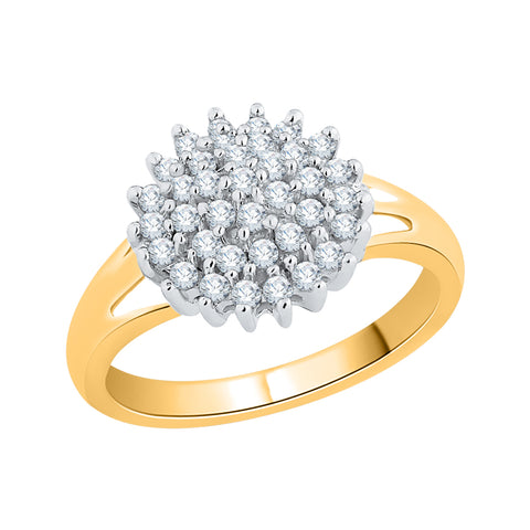 KATARINA 1/2 cttw Prong Set Diamond Cluster Ring