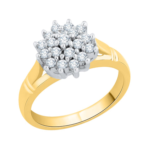 KATARINA 1/2 cttw Prong Set Diamond Cluster Ring