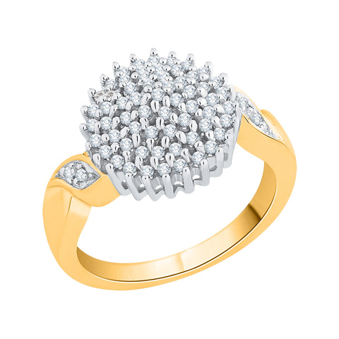 KATARINA 1/2 cttw Prong Set Diamond Cluster Ring