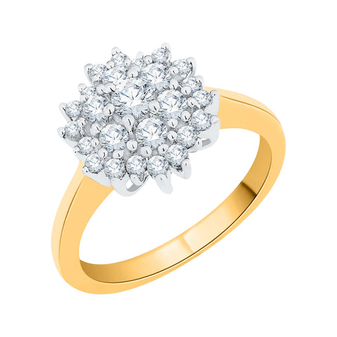 KATARINA 3/4 cttw Prong Set Diamond Cluster Ring