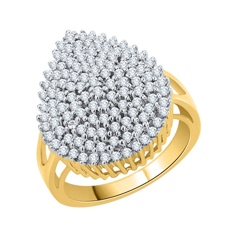 KATARINA 1 cttw Diamond Cluster Fashion Ring
