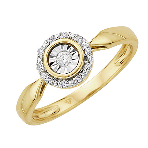 KATARINA 1/10 cttw Diamond Promise Ring