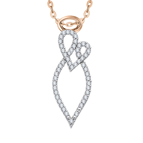 KATARINA Diamond Fashion Pendant Necklace (1/5 cttw)