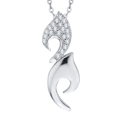 KATARINA Diamond Fashion Pendant Necklace (1/10 cttw)
