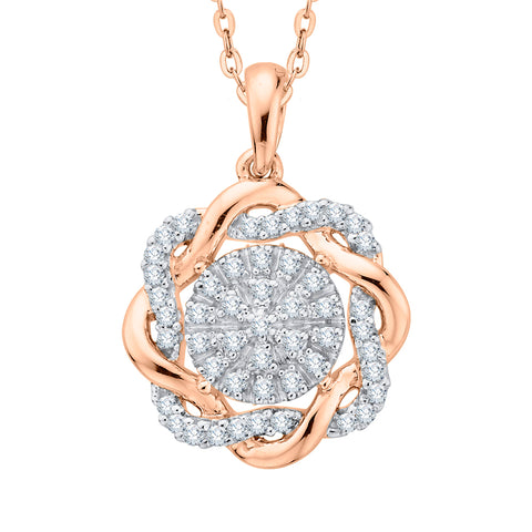 KATARINA Diamond Fashion Pendant Necklace (1/5 cttw)