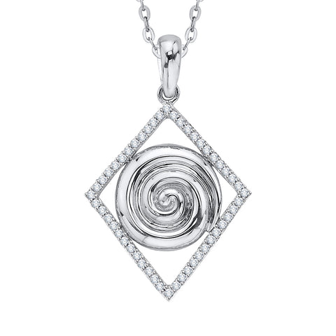 KATARINA Diamond Fashion Pendant Necklace (1/4 cttw)