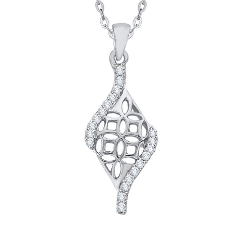 KATARINA Diamond Fashion Pendant Necklace (1/5 cttw)