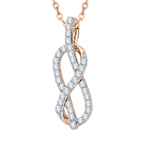 KATARINA Diamond Fashion Pendant Necklace (1/6 cttw)