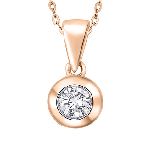 KATARINA Diamond Fashion Pendant Necklace (1/4 cttw)