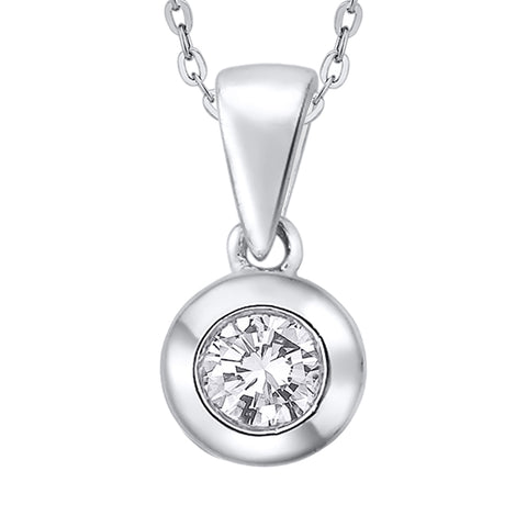 KATARINA Diamond Fashion Pendant Necklace (1/5 cttw)