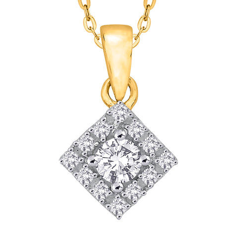 KATARINA Diamond Fashion Pendant Necklace (1/4 cttw)