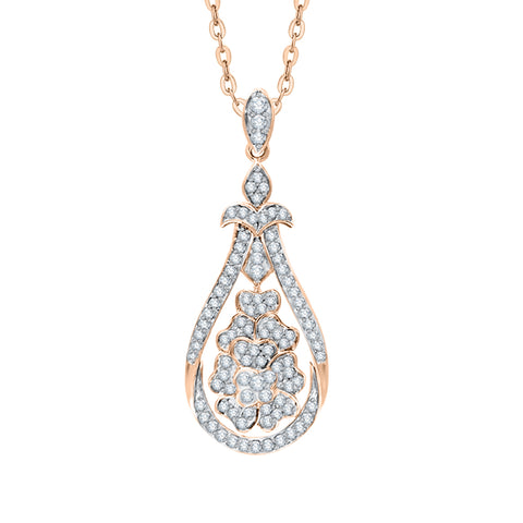 KATARINA Diamond Fashion Pendant Necklace (1/2 cttw)