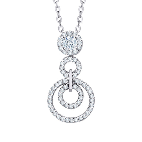 KATARINA Diamond Fashion Pendant Necklace (1/3 cttw)