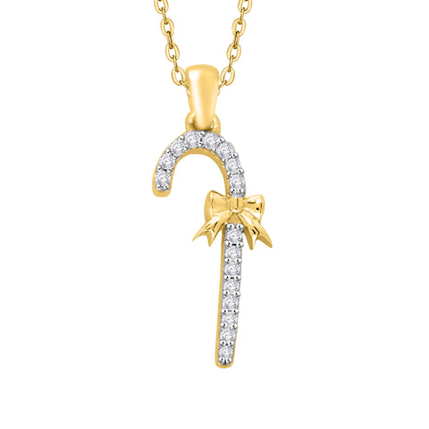 KATARINA Diamond Fashion Pendant Necklace (1/10 cttw)